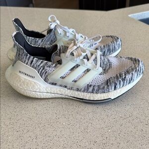 Adidas Ultraboost Knit Black and White Shoes